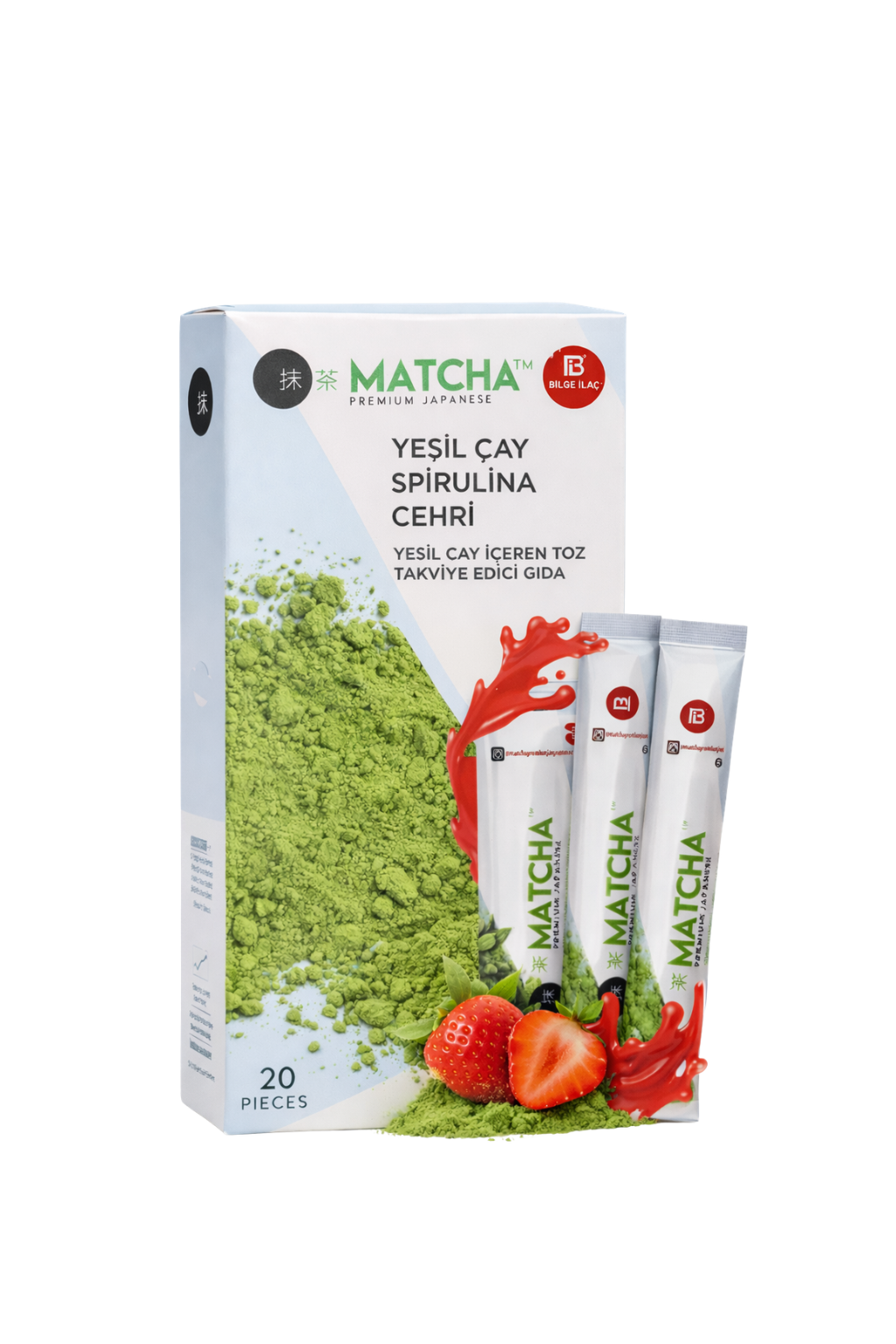 Matcha Premium Tea - со јагода за детокс и слабеење